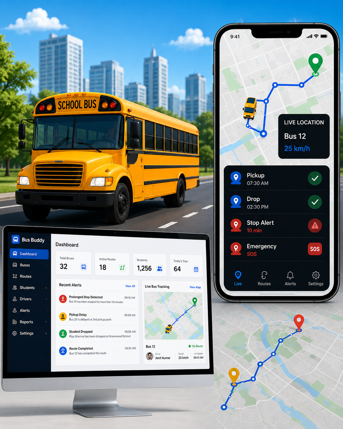 BusBuddy dashboard