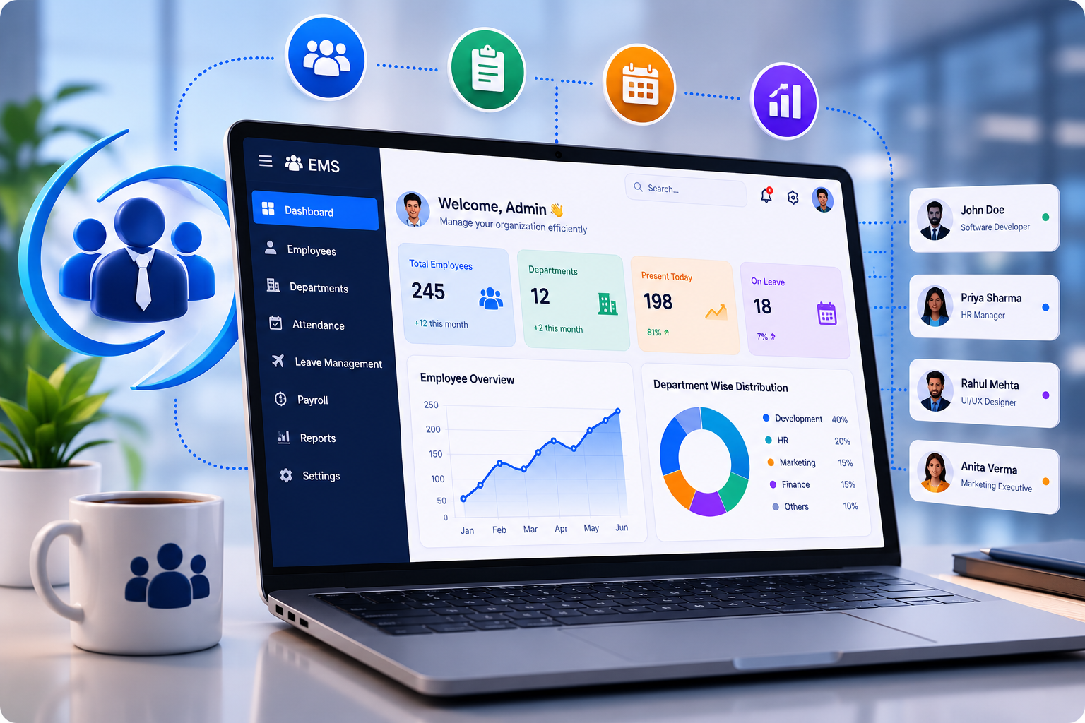 EMS dashboard